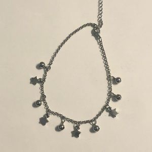 Silver stars and bells bracelet